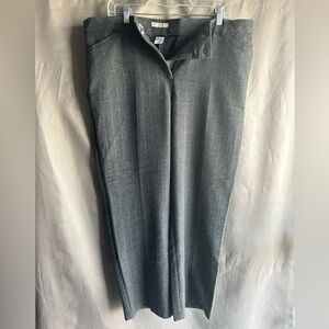 Women’s gray with blue striped dress pants